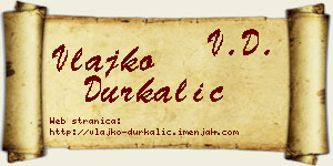 Vlajko Durkalić vizit kartica